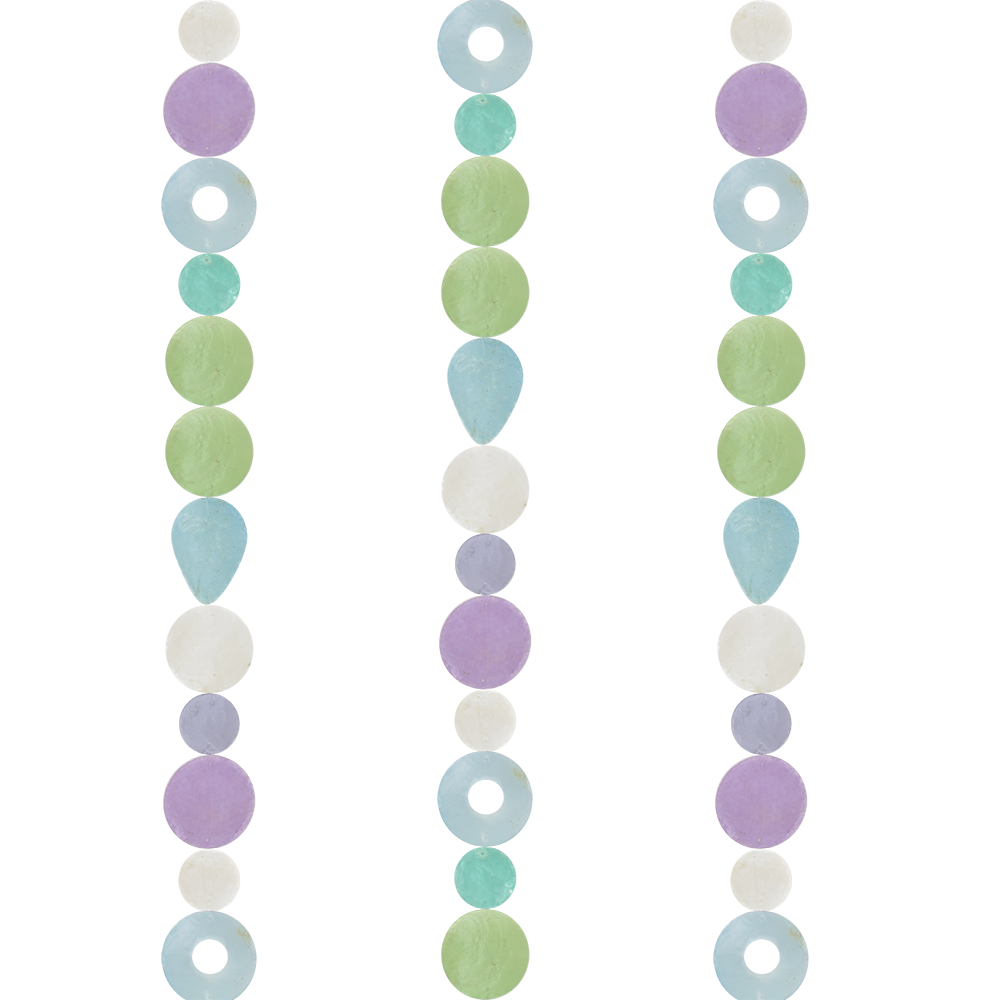 Capiz Strand Chime | Wisteria