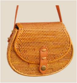 Ata Grass Saddle Crossbody Bag