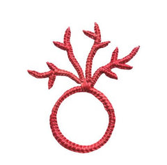Coral Palm Napkin Rings Set