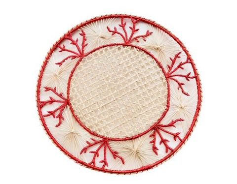 Coral Palm Placemat Set