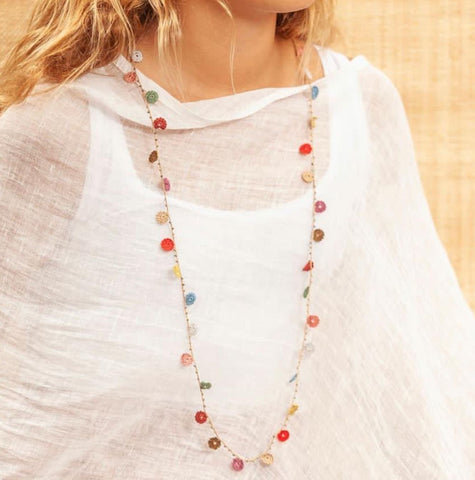 Crochet Flower Necklaces