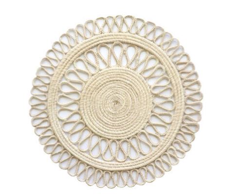 Magnolia Dos Palm Placemat Set- Natural