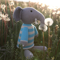 Elephant In Blue Sweater