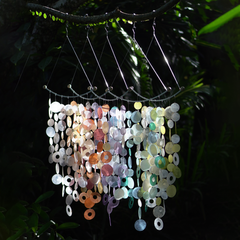 Capiz Chime Inverted Arch | Lavender