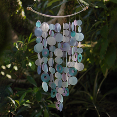 Capiz Chime Inverted Arch | Lavender