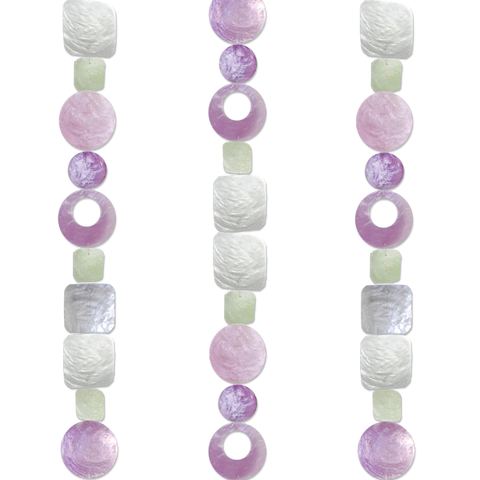 Capiz Strand Chime | Lilac