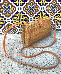 Teardrop Ata Grass Crossbody Bag