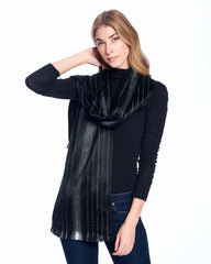 Alpaca Unisex Scarves Black Pearl