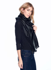 Alpaca Unisex Scarves Black Pearl