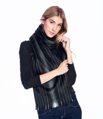 Alpaca Unisex Scarves Black Pearl