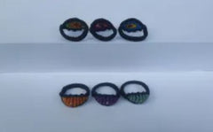 Alma de Colores Macrame Evil Eye Rings