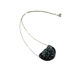 Sustainable Plant Based Eco-Resin Half Moon Necklace