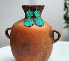 Heather Beaded Earrings New