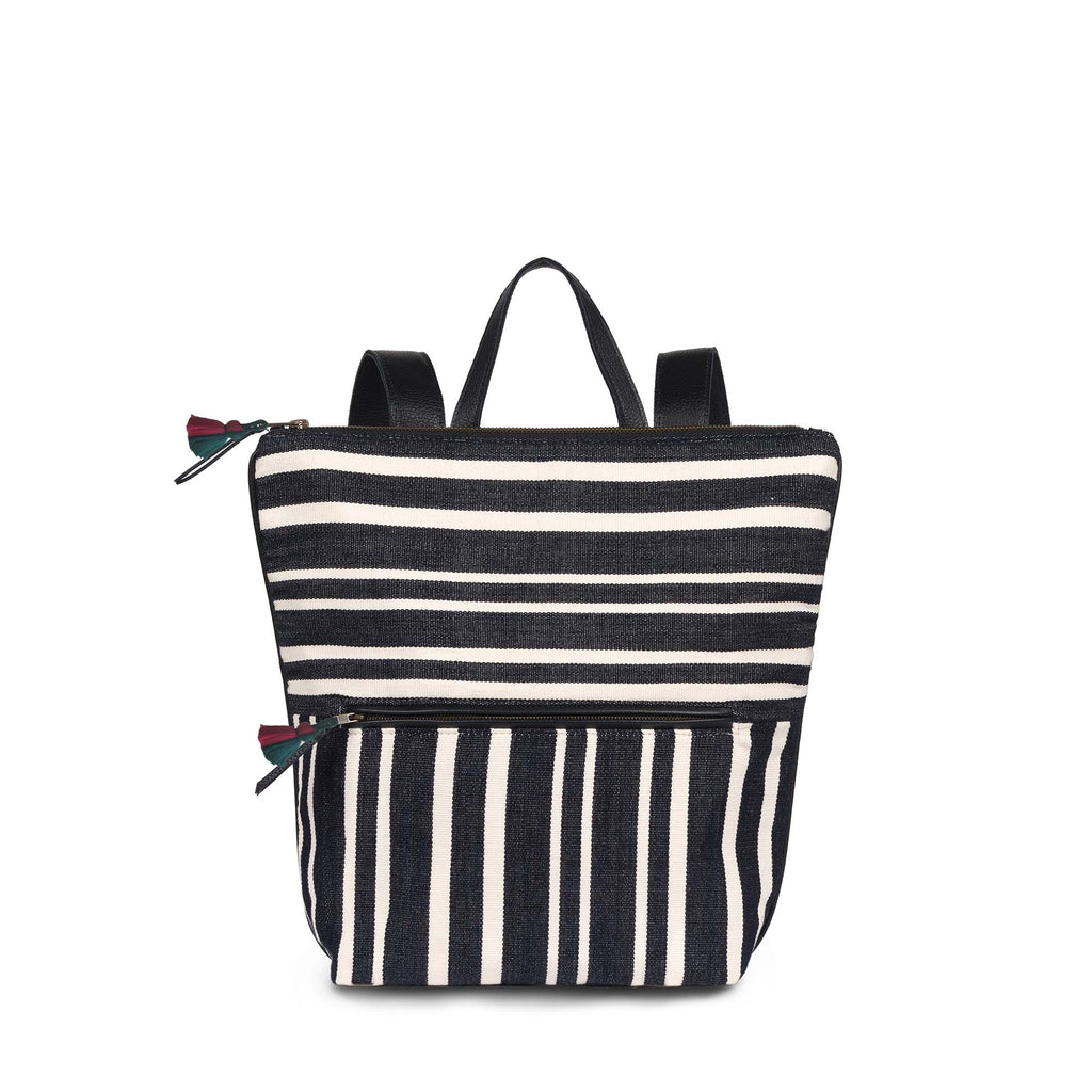 Lorena Backpack - Midnight Black Stripe