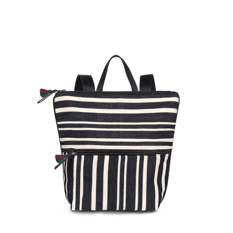 Lorena Backpack - Midnight Black Stripe
