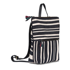 Lorena Backpack - Midnight Black Stripe