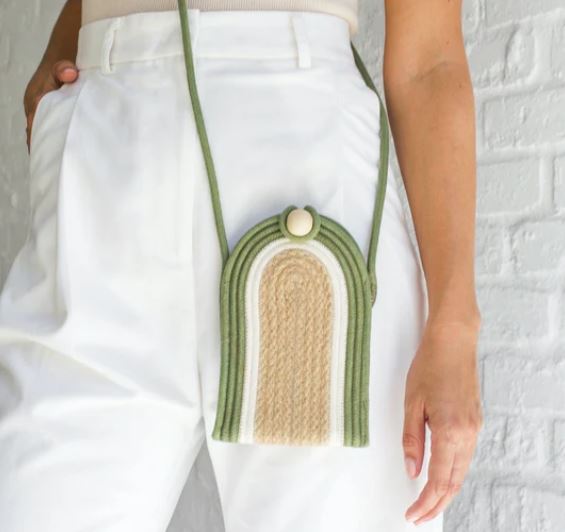 Phone Pouch - Olive Jute Jungle