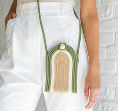 Phone Pouch - Olive Jute Jungle