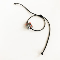 Hand Casted Recycled Poly-Resin Adjustable Mosaic Bracelets