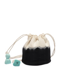 Hermelinda Crossbody Bag - Black Hand Dip Dye