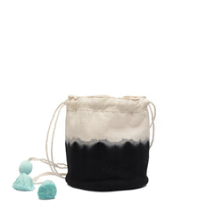 Hermelinda Crossbody Bag - Black Hand Dip Dye