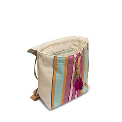 Angelica Backpack - Rabano Multi Stripes