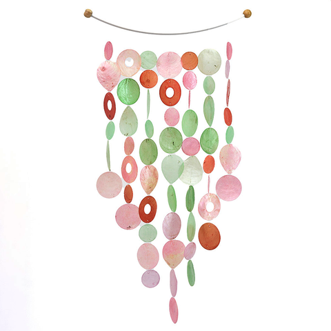 Capiz Chime Inverted Arch | Bougainvillea