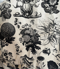 Graphic Print Beach Bag/Tote - Flowers