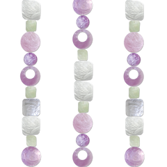 Capiz Strand Chime | Lilac