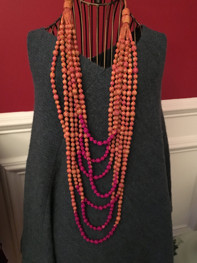 Long strand statement necklaces deals