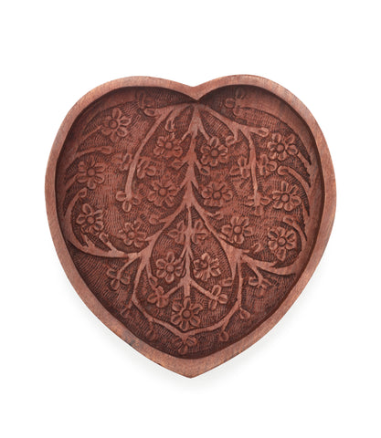 Rosewood Heart Tray