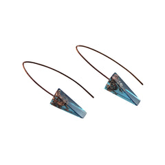 Sustainable Plant Based Eco-Resin Triangle Earrings