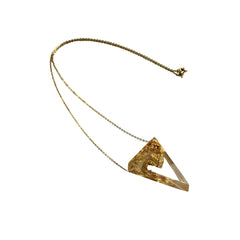 Sustainable Plant Based Eco-Resin Triangle Necklace