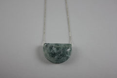 Sustainable Plant Based Eco-Resin Half Moon Necklace