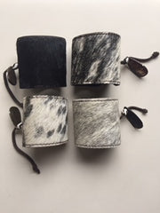 Cowfur and Leather Adjustable Cuff