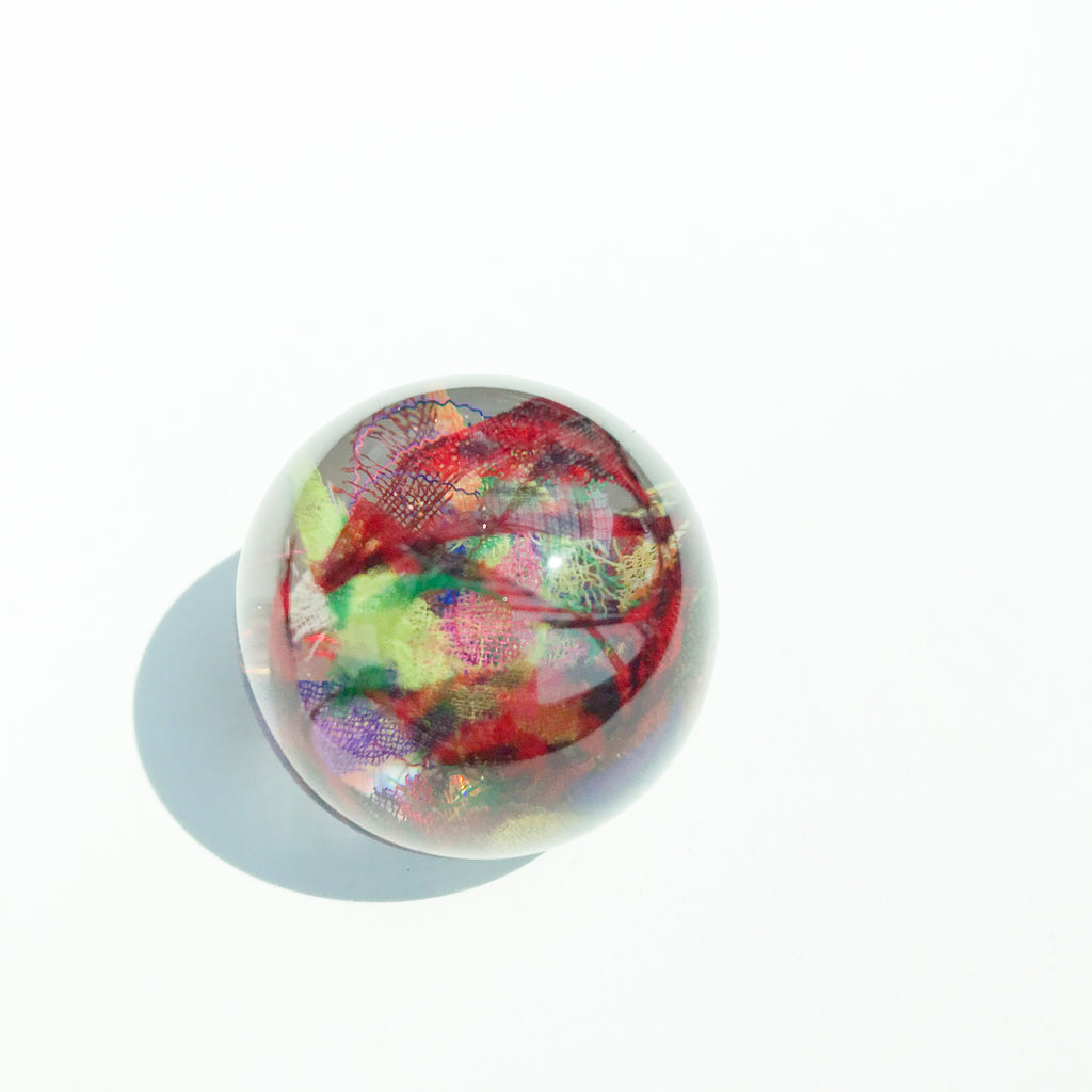 Sustainable Plant Based Eco-Resin Sphere Paperweight - Loofah
