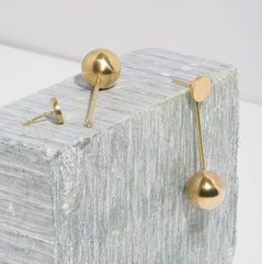 Strength Pendulum 2-in-1 Brass Earrings