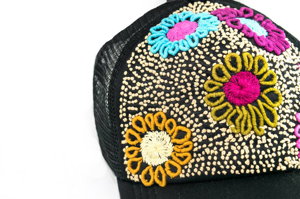 Tulum Hand Embroidered Trucker Hats – Lei-Lei