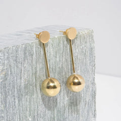 Strength Pendulum 2-in-1 Brass Earrings