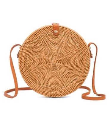 Round Ata Grass Handbag - Medium